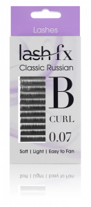 Lash FX Classic Russian Lashes B Curl 0.07 Super Fine 13mm
